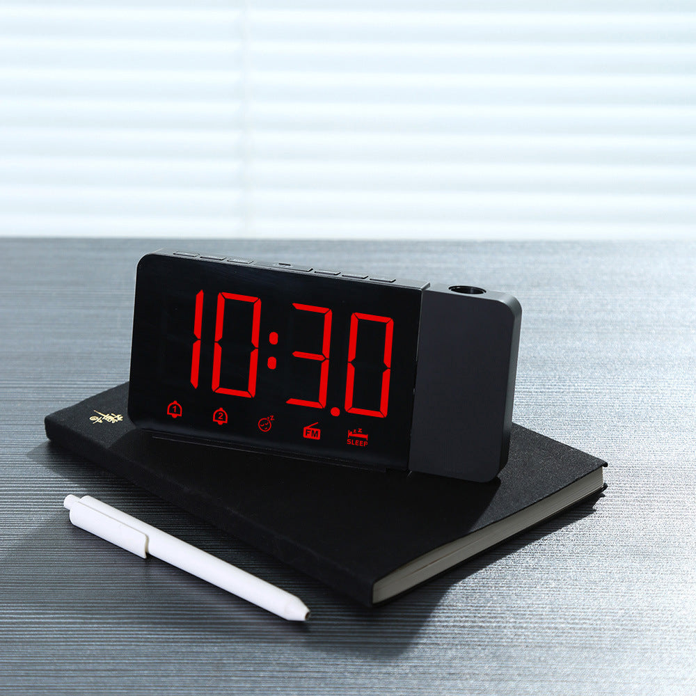 Projection Alarm Clock 3211 Projection Clock With Radio Double Alarm Time LED Display Electronic Clock